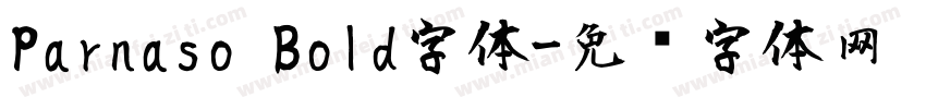 Parnaso Bold字体字体转换